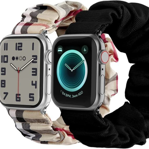 Apple Watch Cloth Scrunchie Pattern Elastic Printed Fabric Wristbands main image 4